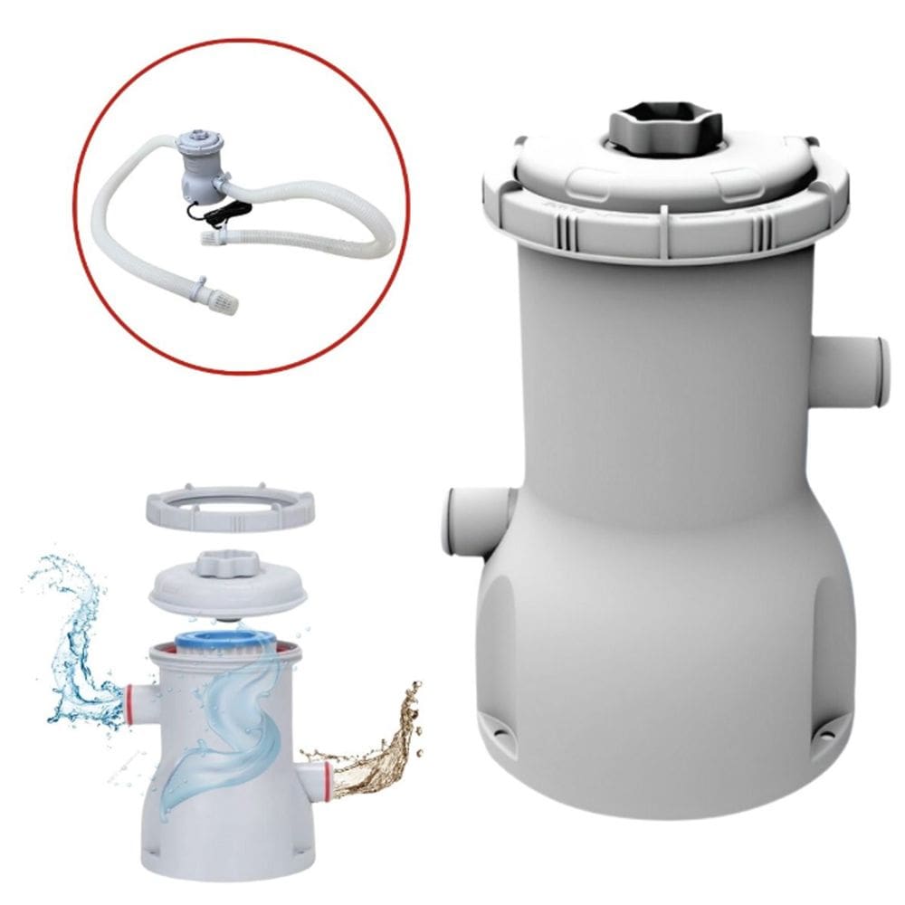 Filtro para Piscina Inflavel Vazão 2006 L/h Portátil Bomba Filtrante Desmontável 220V Importway