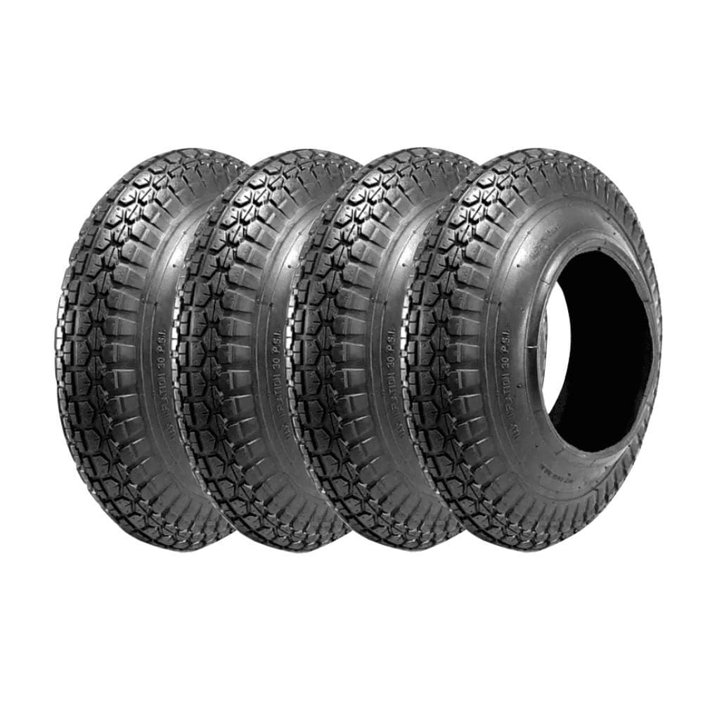 Combo 4 Pneus Carrinho De Mão 350-8 4 Lonas Buffalo