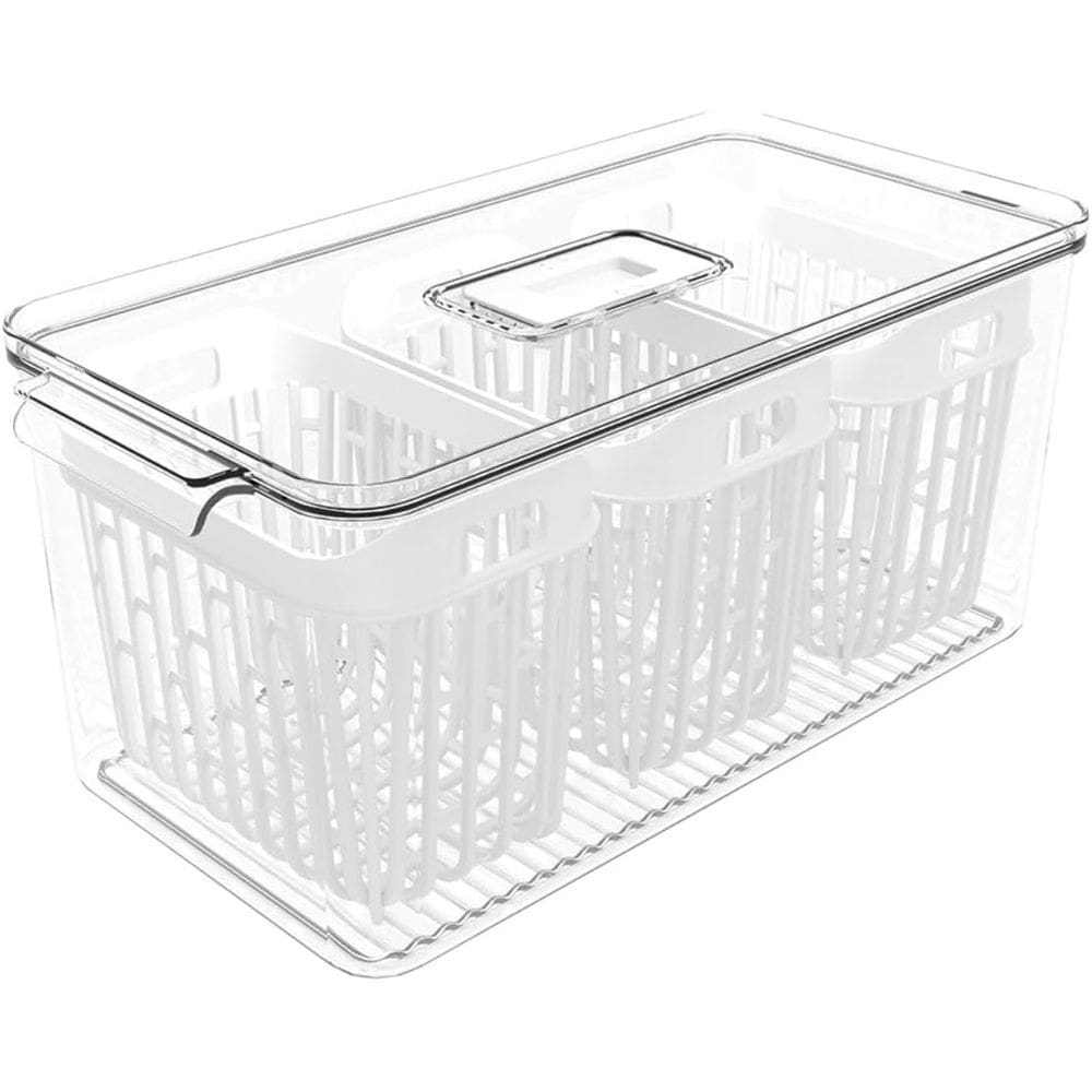 Organizador de Geladeira Coza Dry 6 Litros com 3 Cestos