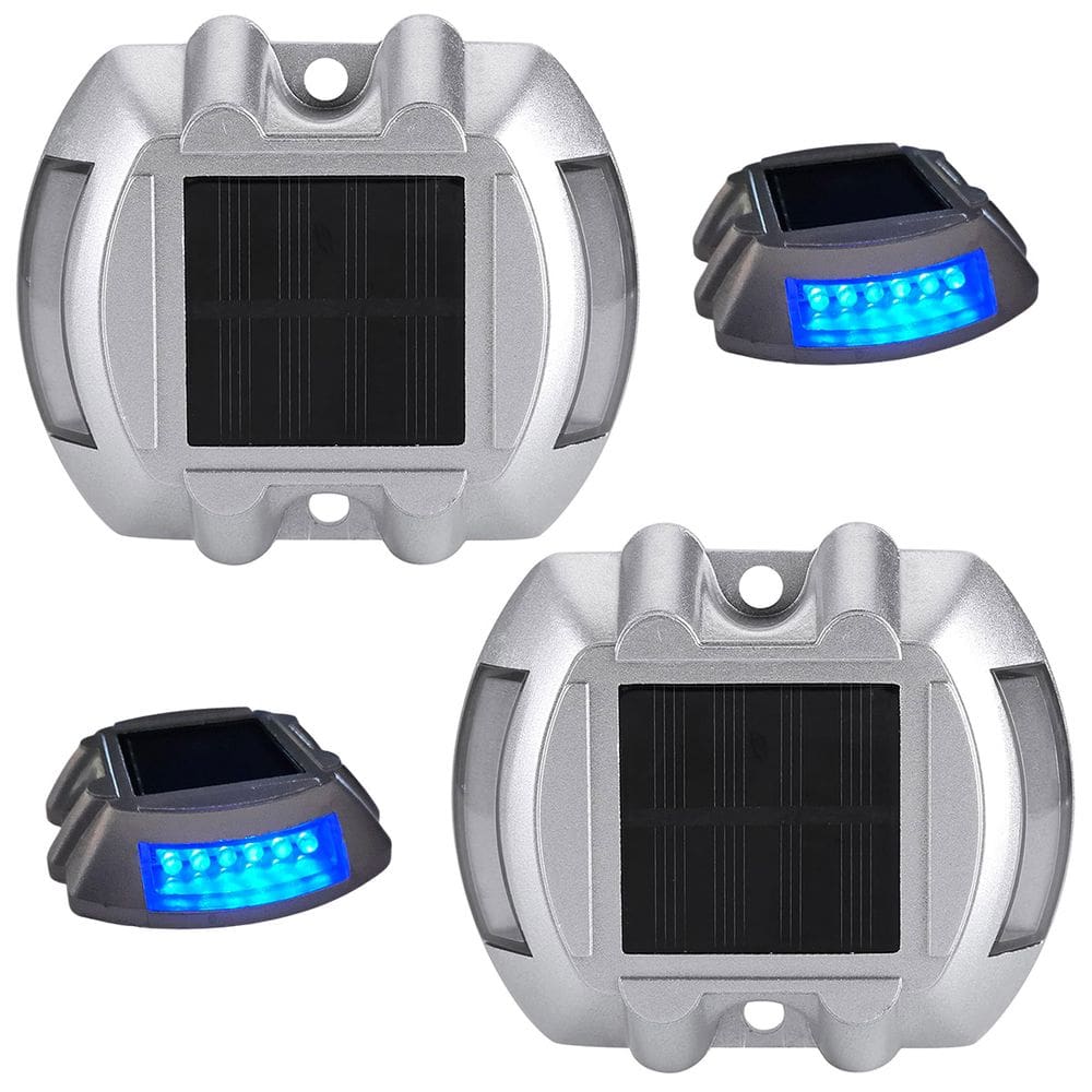 Tacha Solar Viaria Kit 2 Uni Olho De Gato Refletiva Sinalizaçao Estrada Rodovia Transito Obra Segurança Veiculo