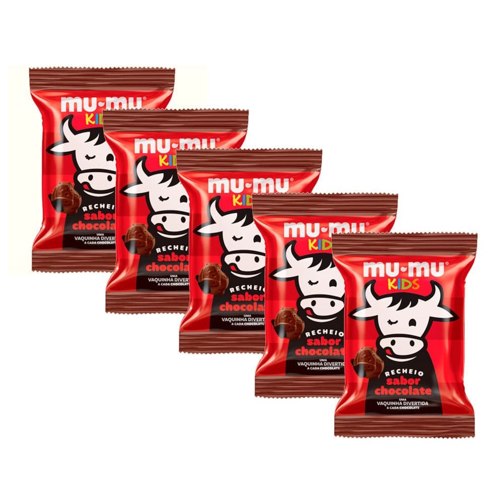 Kit 5 Chocolate Mu-Mu Kids Neugebauer Chocolate 15,6g