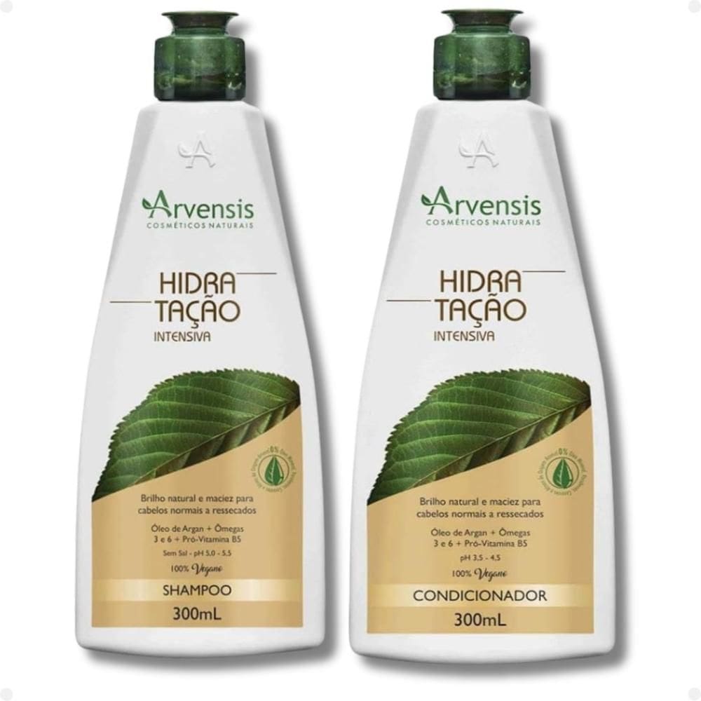 Kit Arvensis Hidratação Intensiva: Shampoo e Condicionador 300ml