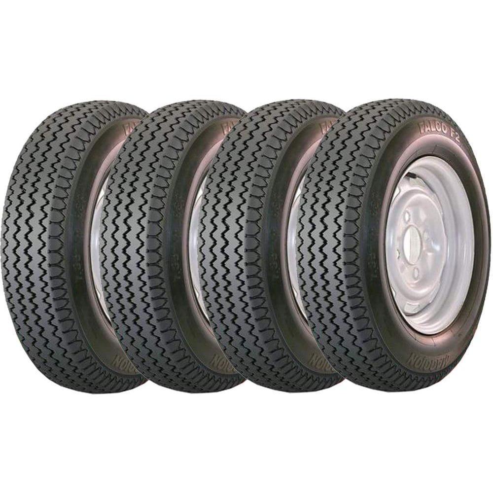 Combo 4 Pneus Fusca 560-15 4 Lonas Falco F2 Maggion