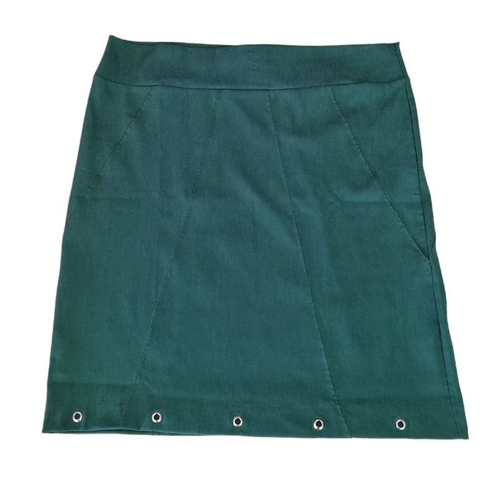 Saia Feminina Bengaline Plus Size Verde Rodher