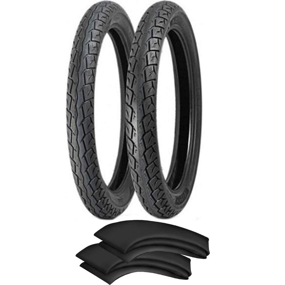 Kit Pneu Fan Cg Ybr 90/90-18 + 80/100-18 Matrix Levorin + Camaras