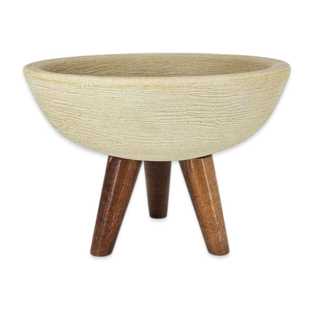 Vaso Bacia Mini (17x23) Cor Travertino  ALPE E ARITANA