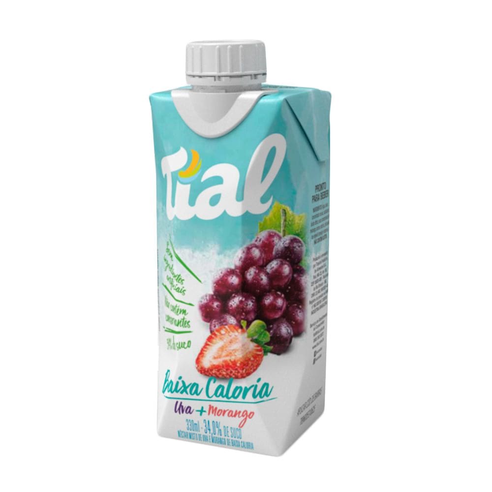 Suco Tial Néctar Misto Uva e Morango de Baixa Caloria 330ml