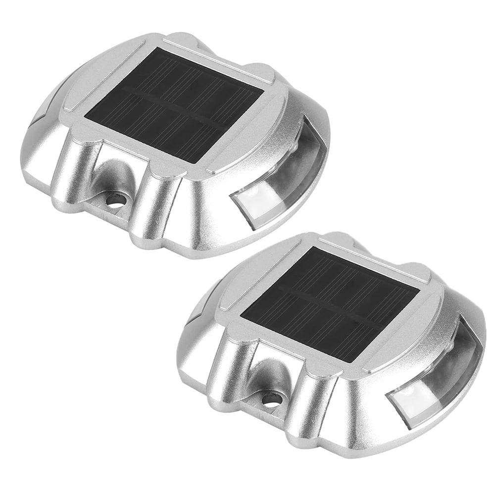 Tacha Solar Refletiva Olho de Gato Kit 2 Uni Sinalizaçao Viaria Estrada Obra Rodovia Segurança Iluminaçao Veiculos