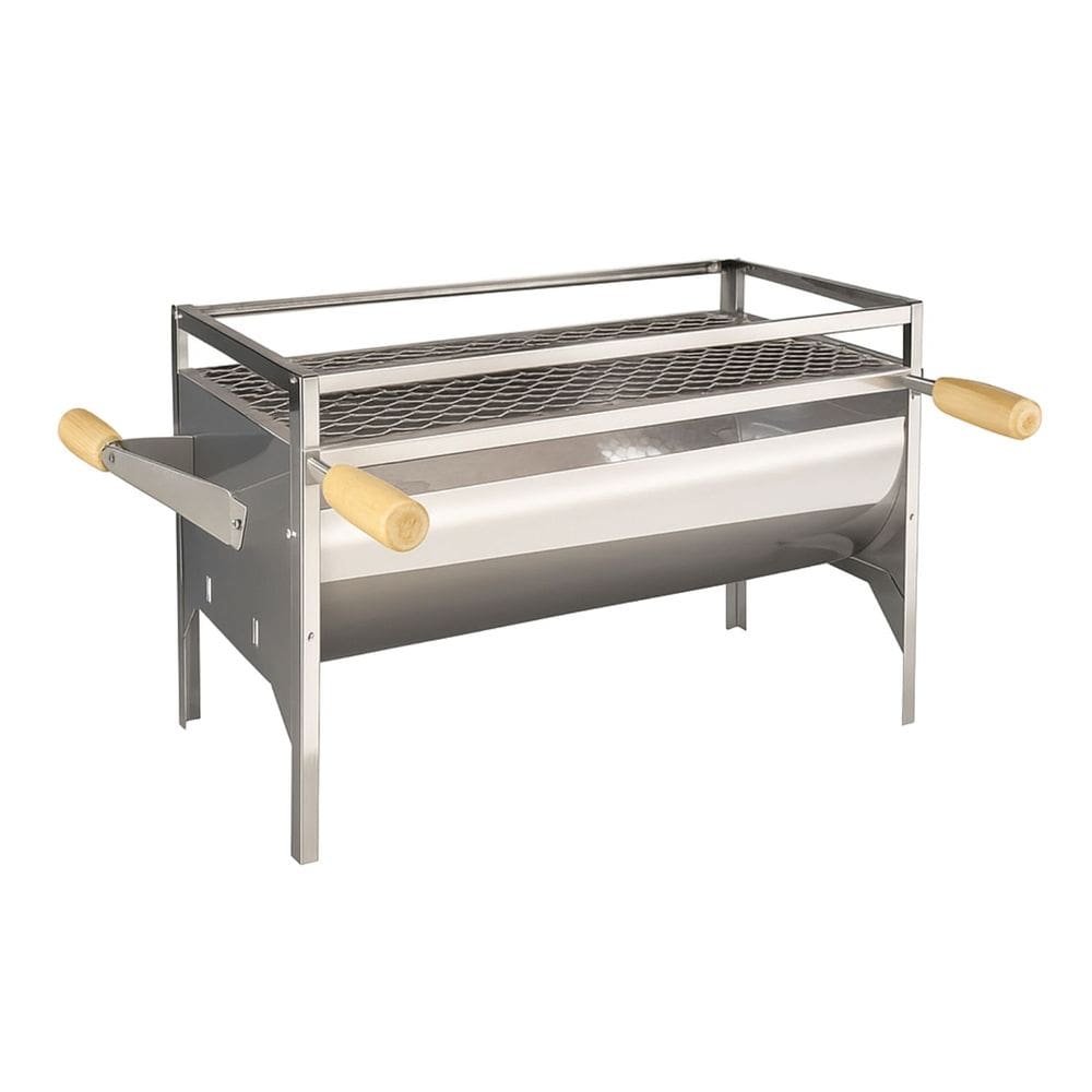 Churrasqueira Portátil Galvanizada 50x24 com Grelha a Carvão - Compacta, Leve e Resistente