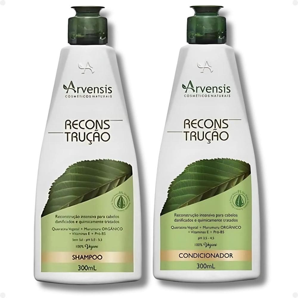 Kit Arvensis Reconstrução: Shampoo e Condicionador 300ml