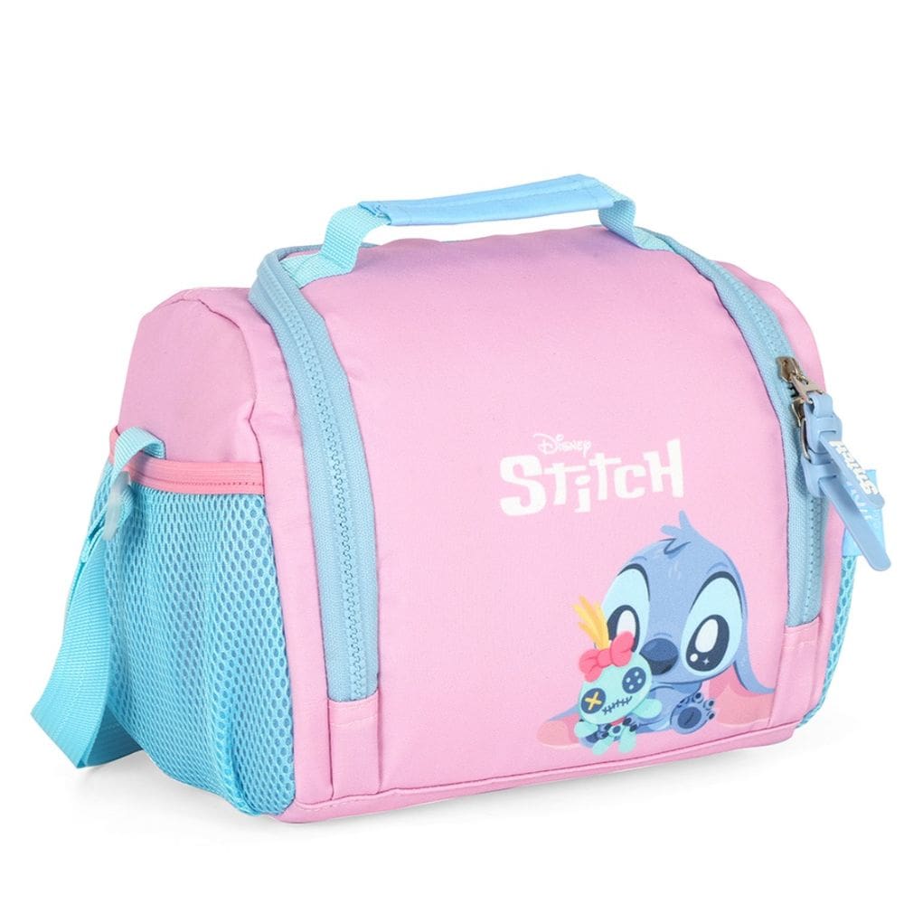 Bolsa Lancheira Térmica Stitch Baby Disney Rosa Infantil