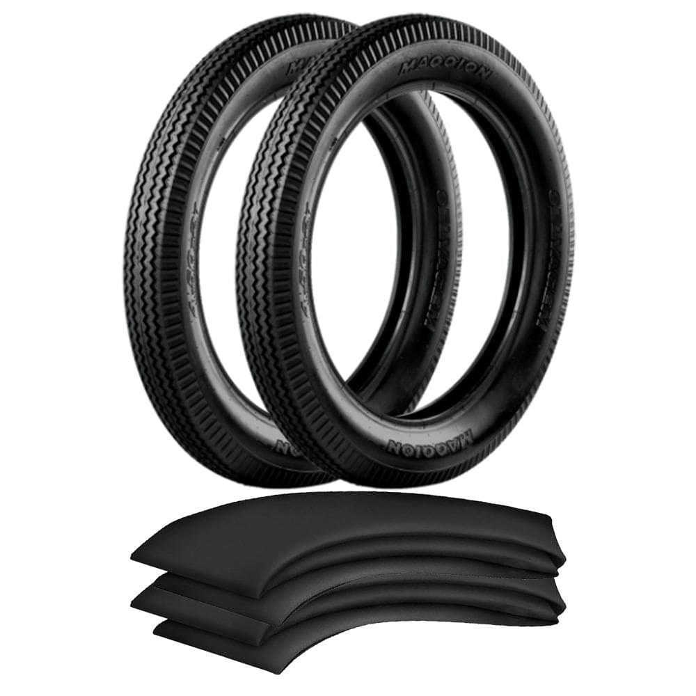 Kit 2 Pneus Carroça Charrete 450-21 Selvagem Maggion + Camaras