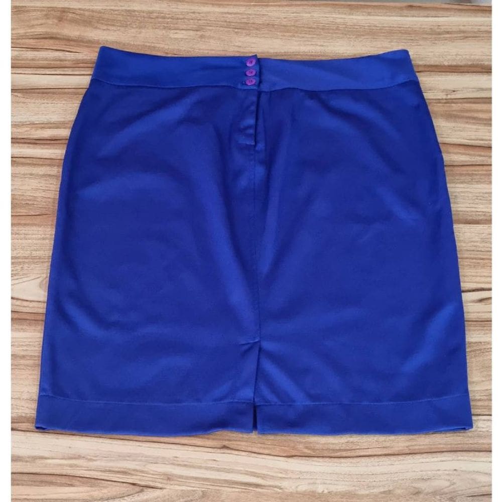 Saia Feminina Morena Luz Plus Size Azul Bic