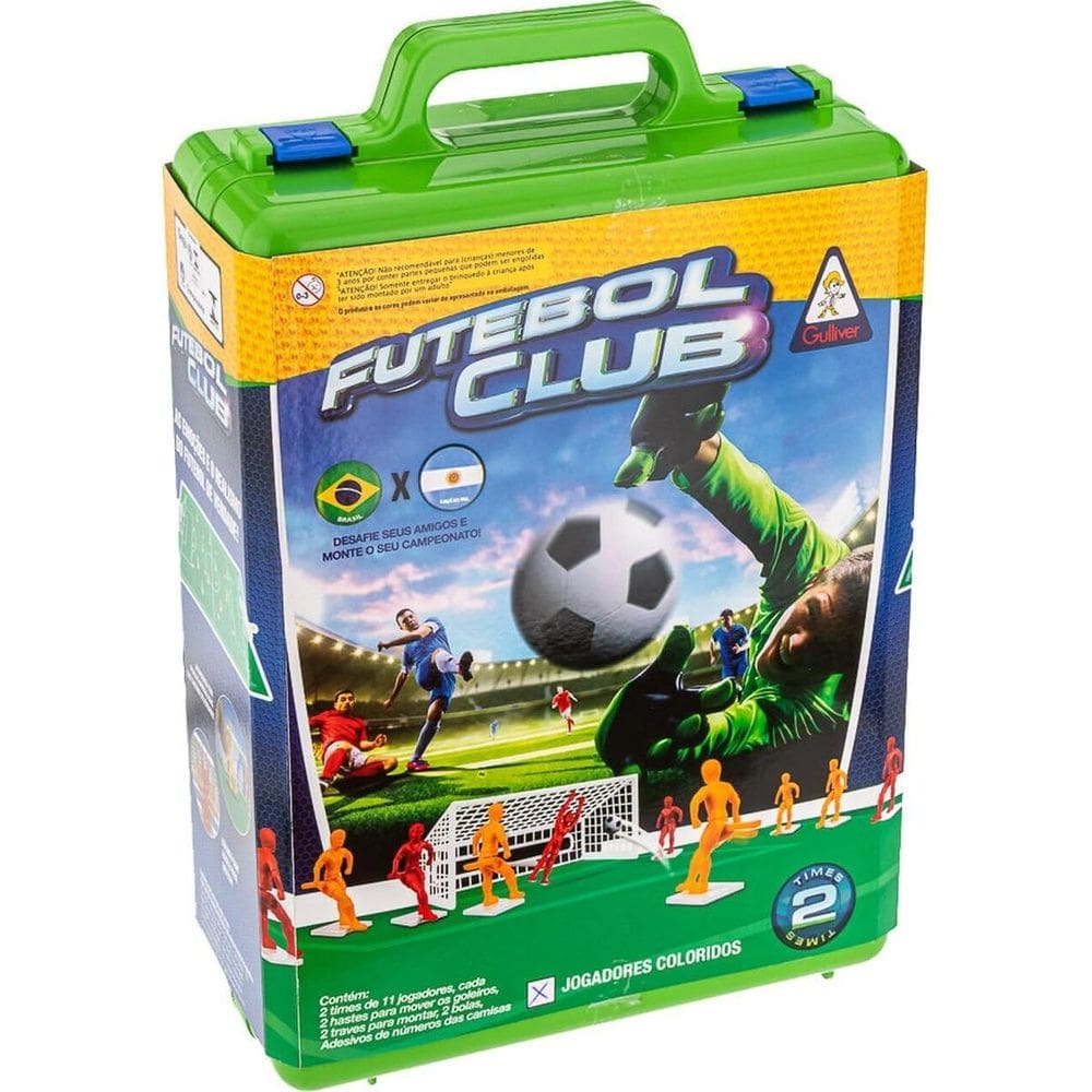 Jogo Futebol De Botão Maleta Club Seleção Brasil X Argentina - Gulliver 1962