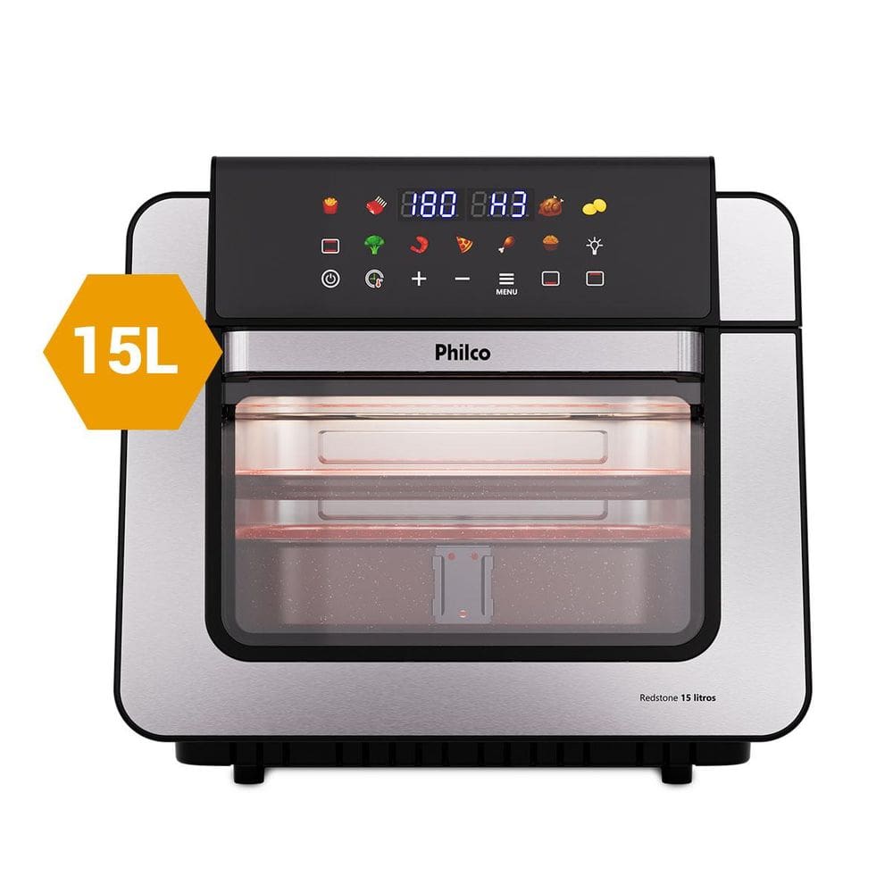 Air Fryer Oven Philco 15L Dupla Resistência 1800W PAF15B
