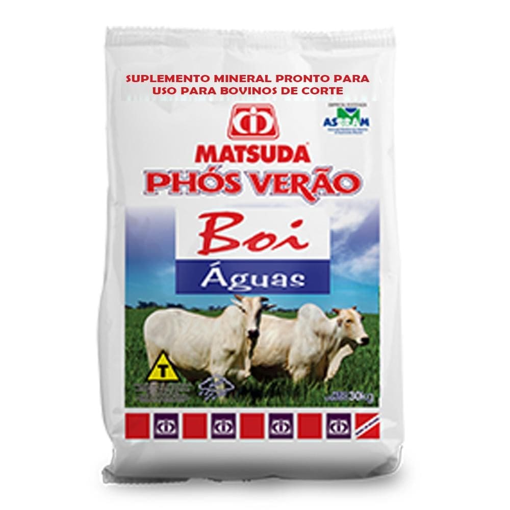 Phós Verão Boi Águas Matsuda Suplemento Mineral