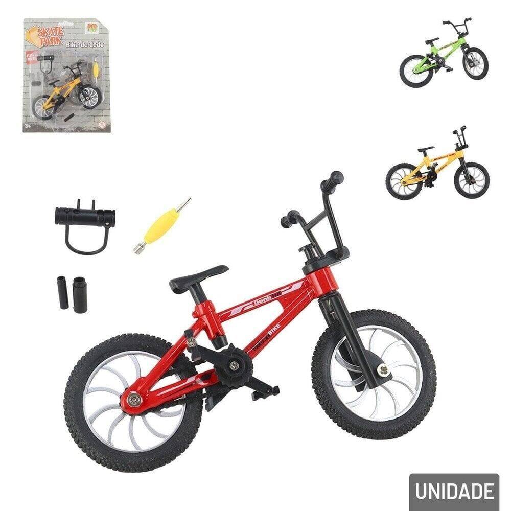 Bicicleta de Dedo EM Metal com Acessórios Color - Tudo em Caixa