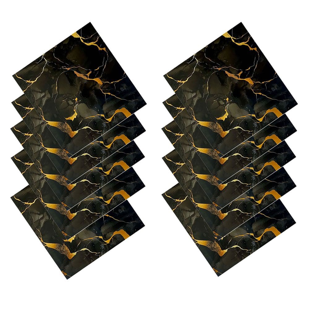 Placa Adesiva Marmore 3D Kit 10 uni Obra Reforma Autocolante Cozinha Casa Escritorio Painel Papel de Parede Moderno