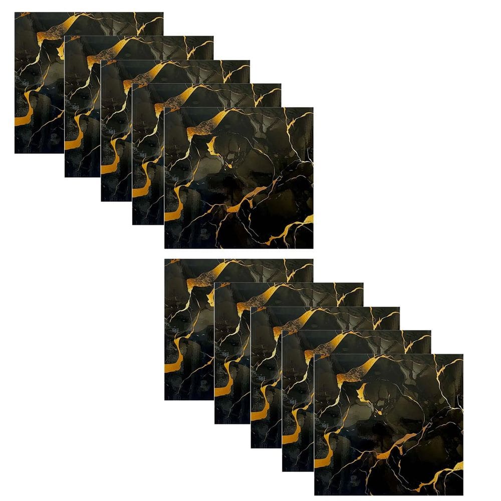 Placa Adesiva Marmore 3D Kit 10 uni Obra Reforma Casa Banheiro Cozinha Sala Quarto Papel de Parede Ambiente Moderno