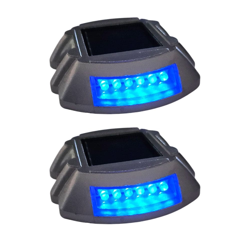 Tacha Solar Olho de Gato Kit 2 Uni Sinalizador Viario Estrada Avenida Obra Rodovia Transito Trafego Iluminaçao Segurança