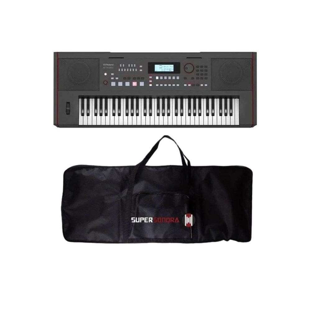 Kit Teclado Roland E-X50 61 Teclas + Capa