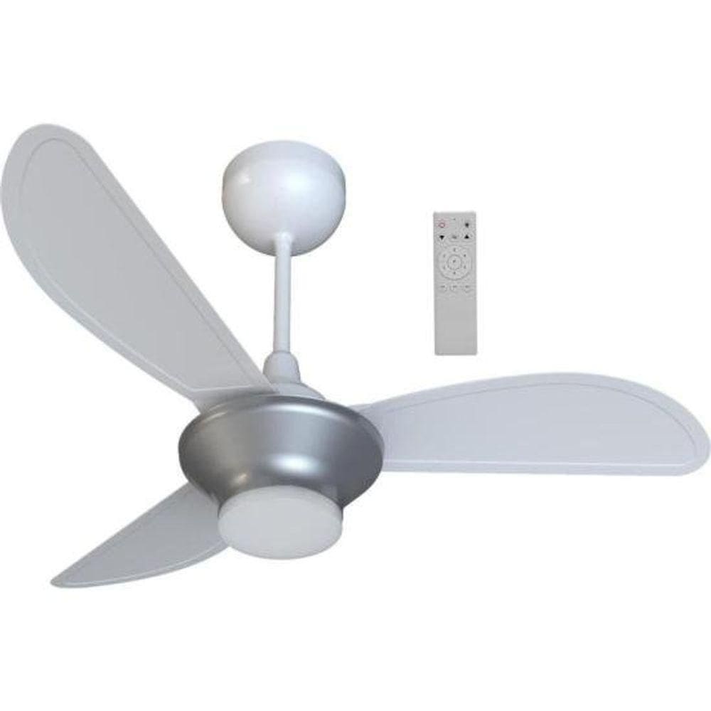 Ventilador De Teto Ventisol Mistral 3 Pás Branco-cinza Bivolt