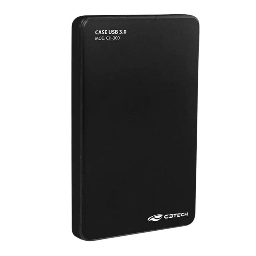 Case para HD Externo 2.5 CH-300 Preto C3 TECH