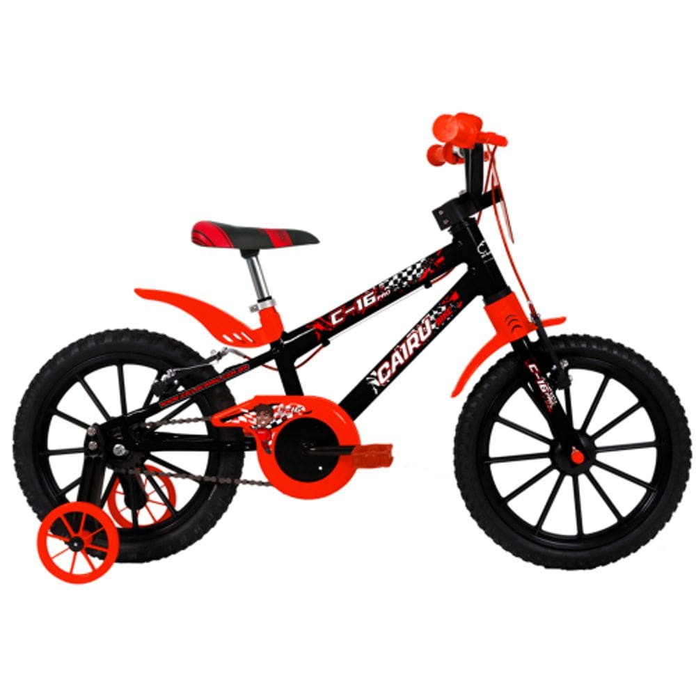 Bicicleta ARO16 Cairu C-16 PRO MTB ABS MASC - 311503 PRETO/VERMELHO
