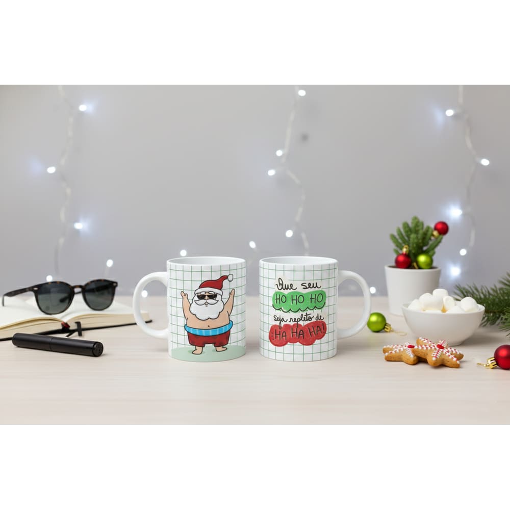 Caneca Personalizada - Que Seu Ho Ho Ho Seja Repleto de Ha Ha Ha