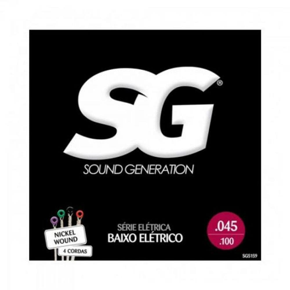 Encordoamento para Contrabaixo 045 Niquel C/ 4 Cordas SG