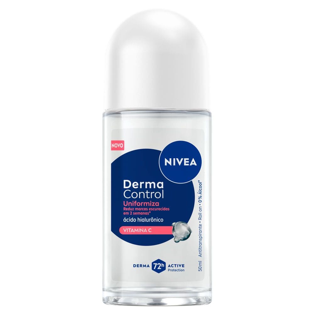 Desodorante Nivea Derma Control Uniformiza Roll-On Antitranspirante 50ml
