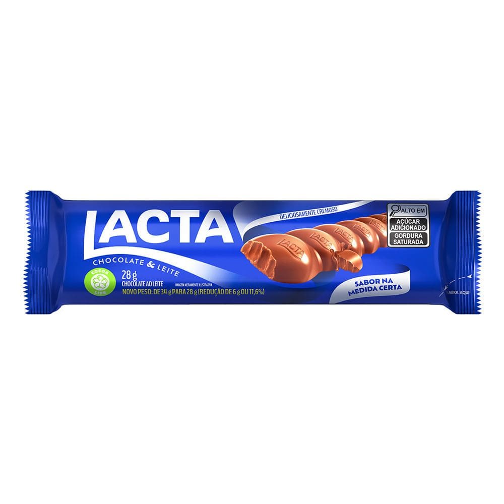 Chocolate Lacta ao Leite 28g