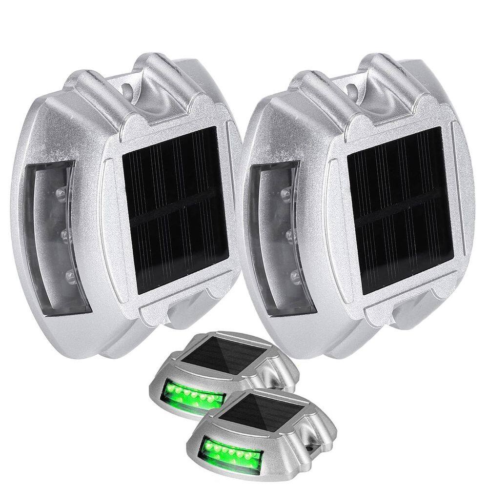 Tacha Solar Sinalizador Viario Olho de Gato Kit 2 Uni Rodovia Estrada Segurança Obra Pista Transito Veiculos Iluminaçao