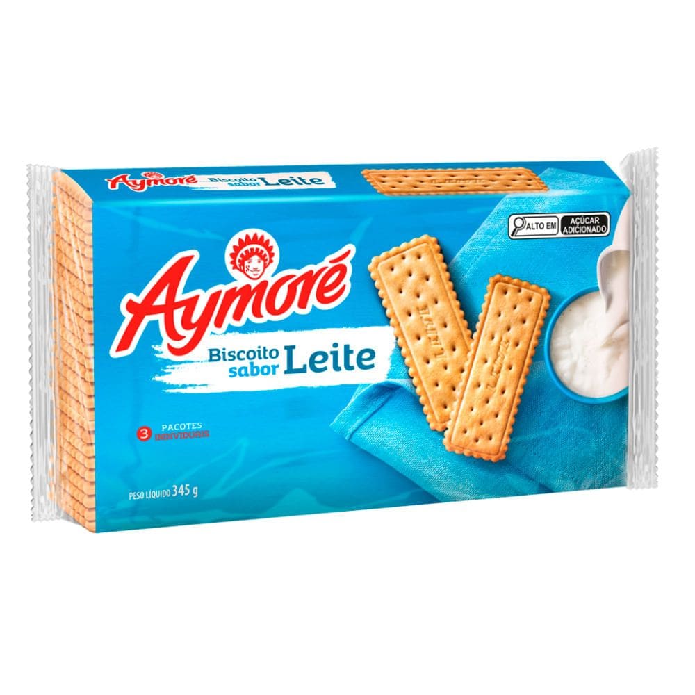Biscoito Aymoré Sabor Leite 345g