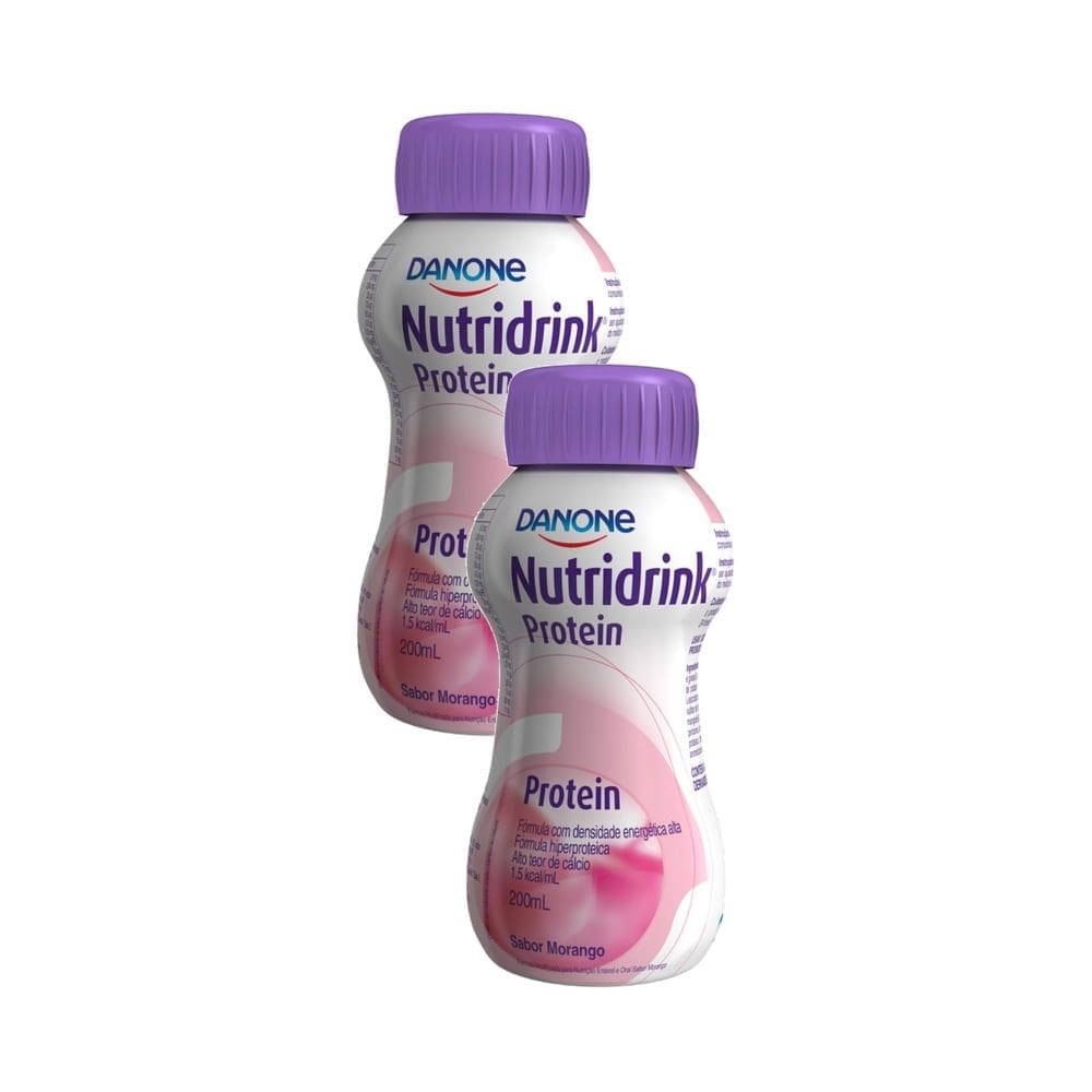 Kit 2 Nutridrink Protein Morango 200ml
