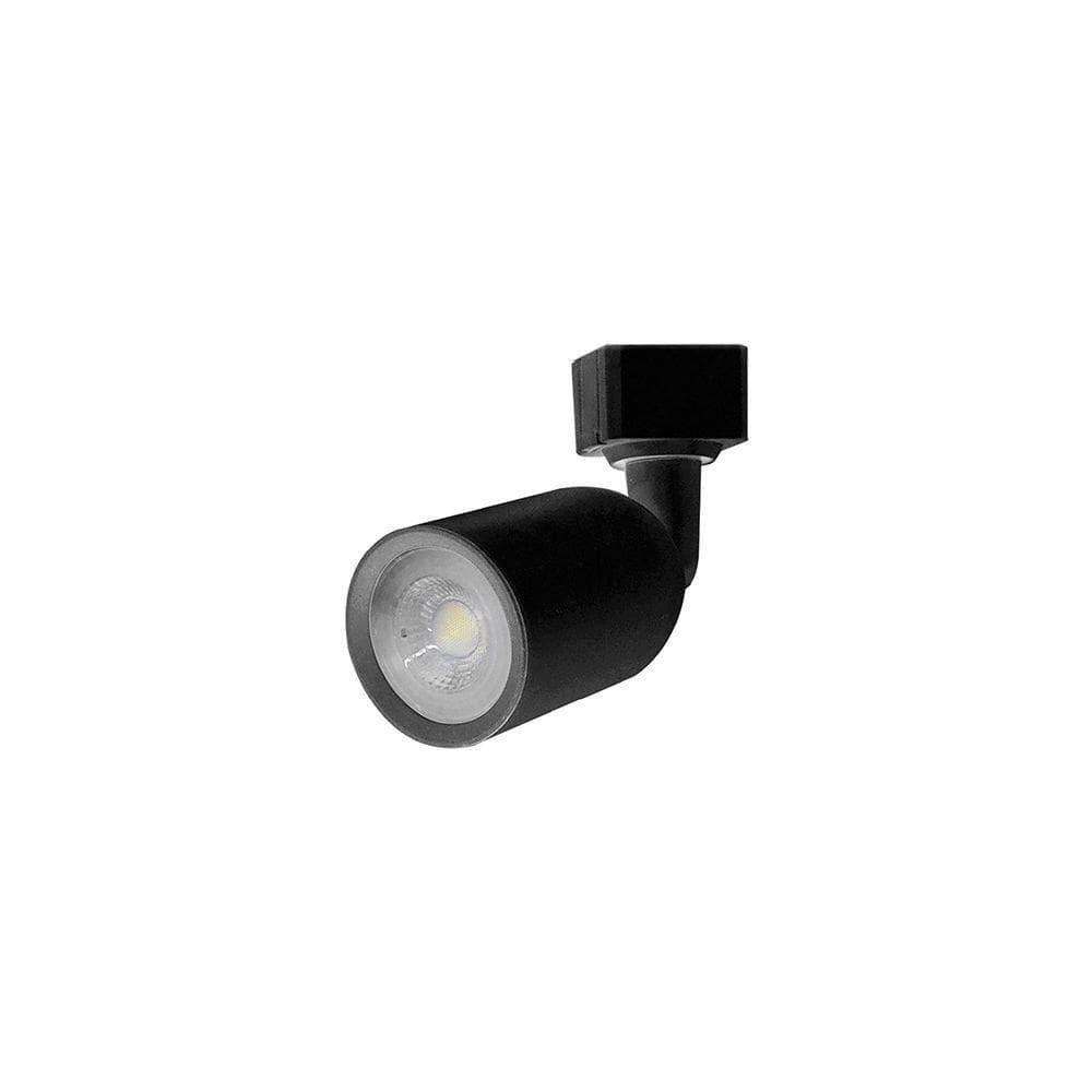 Spot Direcionável Para Trilho Eletrificado Taschibra Direct Led Mr16 6w Bivolt Preto 3000k Luz Amarela 15090235
