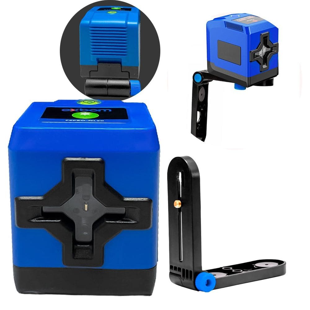 Nível a laser autonivelante 3d profissional com linhas 360°, laser verde de alta intensidade, proteção ip54 e suporte magnético incluso