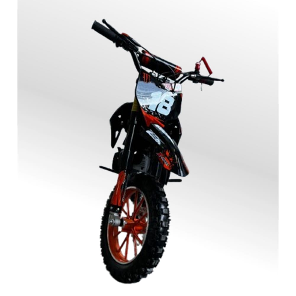 Mini Moto Cross Trilha 49cc Monster Laranja Gasolina com Óleo 2 Tempos