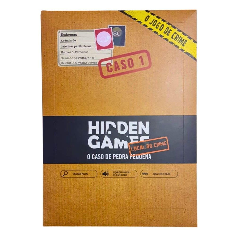 Hiden Games: O Caso de Pedra Pequena - Caso 1 Jogo de Mistério Across The Board