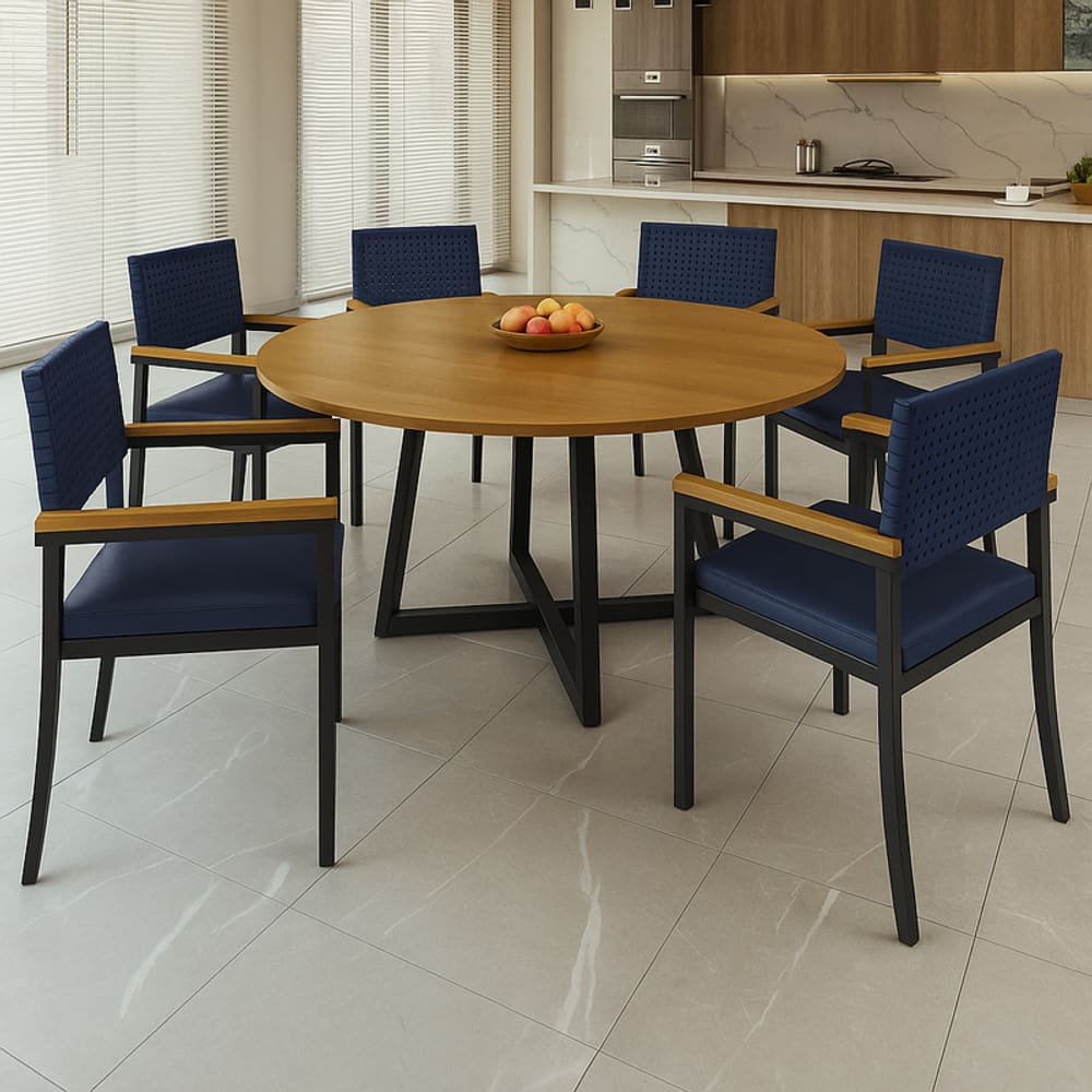 Conjunto Náutico de Área Gourmet 6 Cadeiras 1,50m - Solara