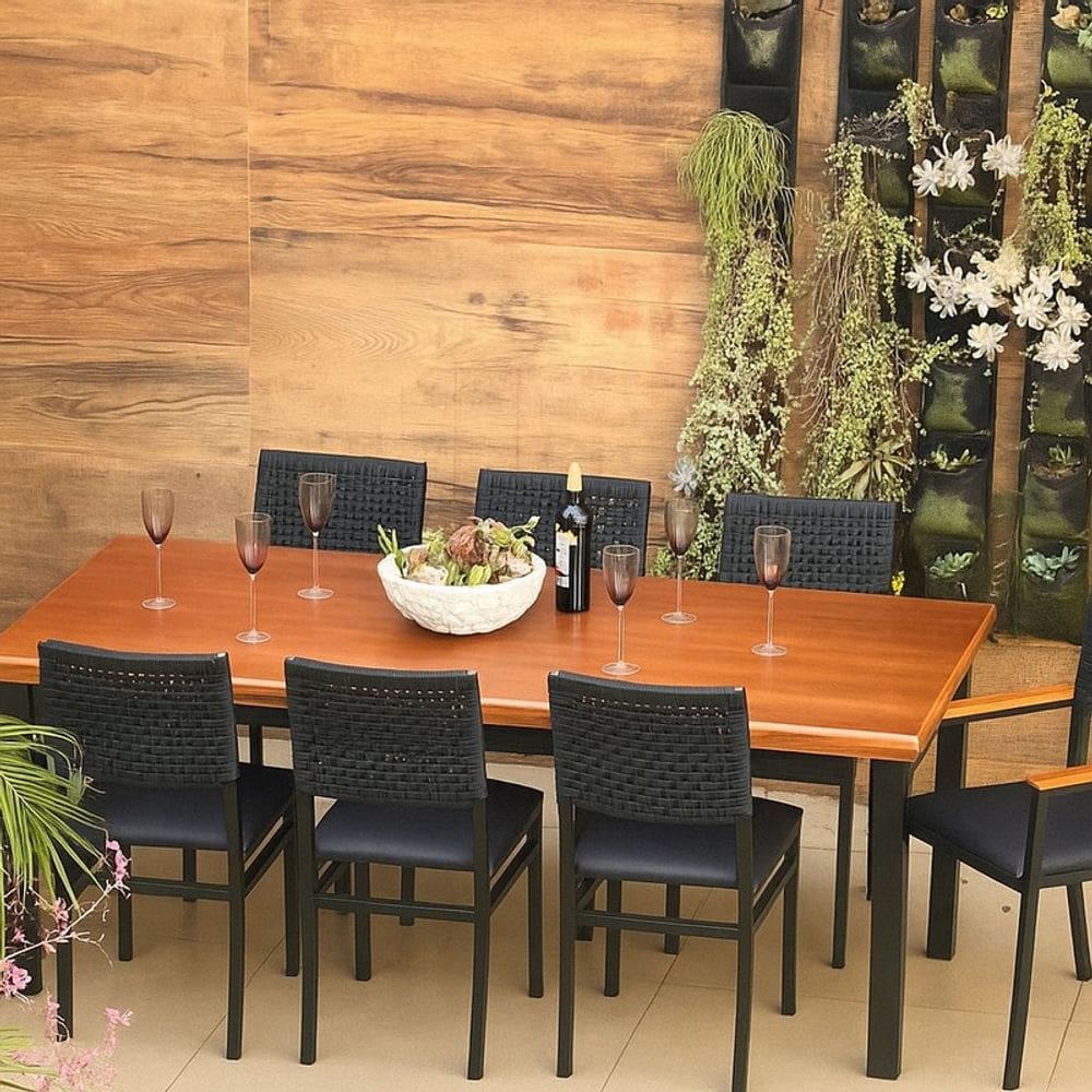 Conjunto Náutico Área externa 8 lugares  2,0x0,90m  - Solara