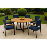 Conjunto Náutico de Área Gourmet 6 Cadeiras 1,50m  - Solara