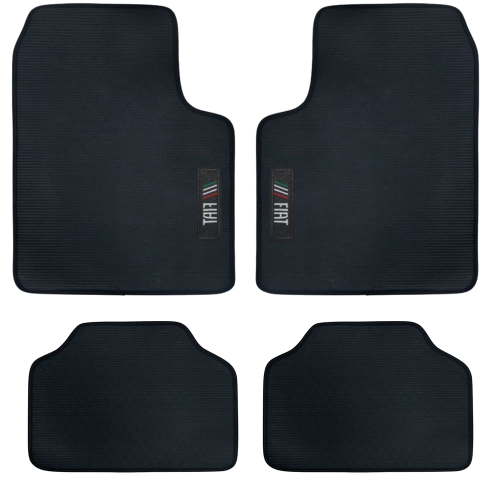 Jogo Tapete Universal Borracha Automotivo 4 Peças Palio,Uno,Siena