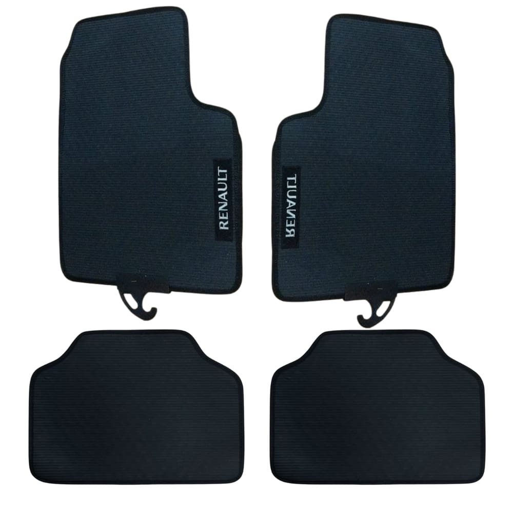 Jogo Tapete Universal Borracha Automotivo 4 Peças Kwid,Logan,Clio