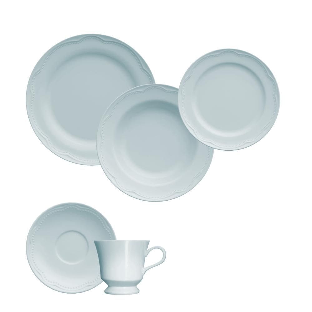 Jogo Jantar Chá 20 Peças Cottage Azul Germer Porcelanas