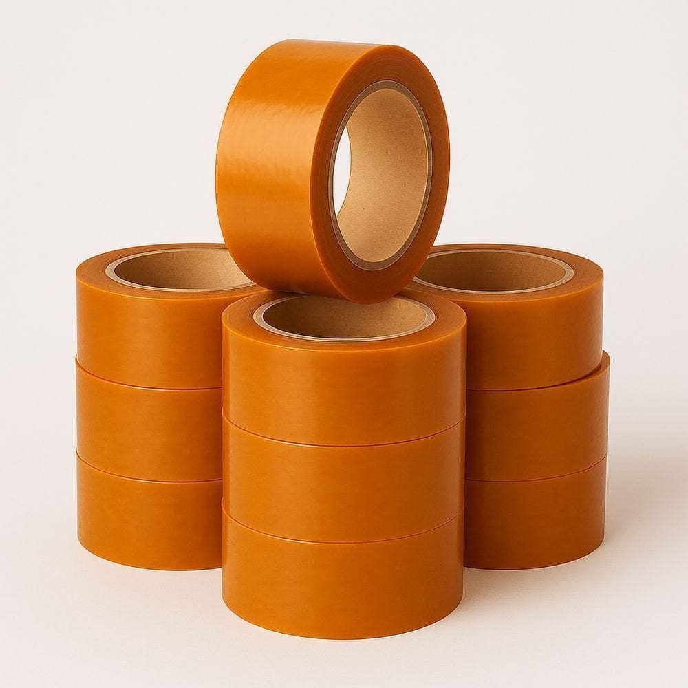 Kit 10 Fitas Adesiva Larga Durex Laranja 250m Embalagem Fechamento Caixa Uso Geral Resistente