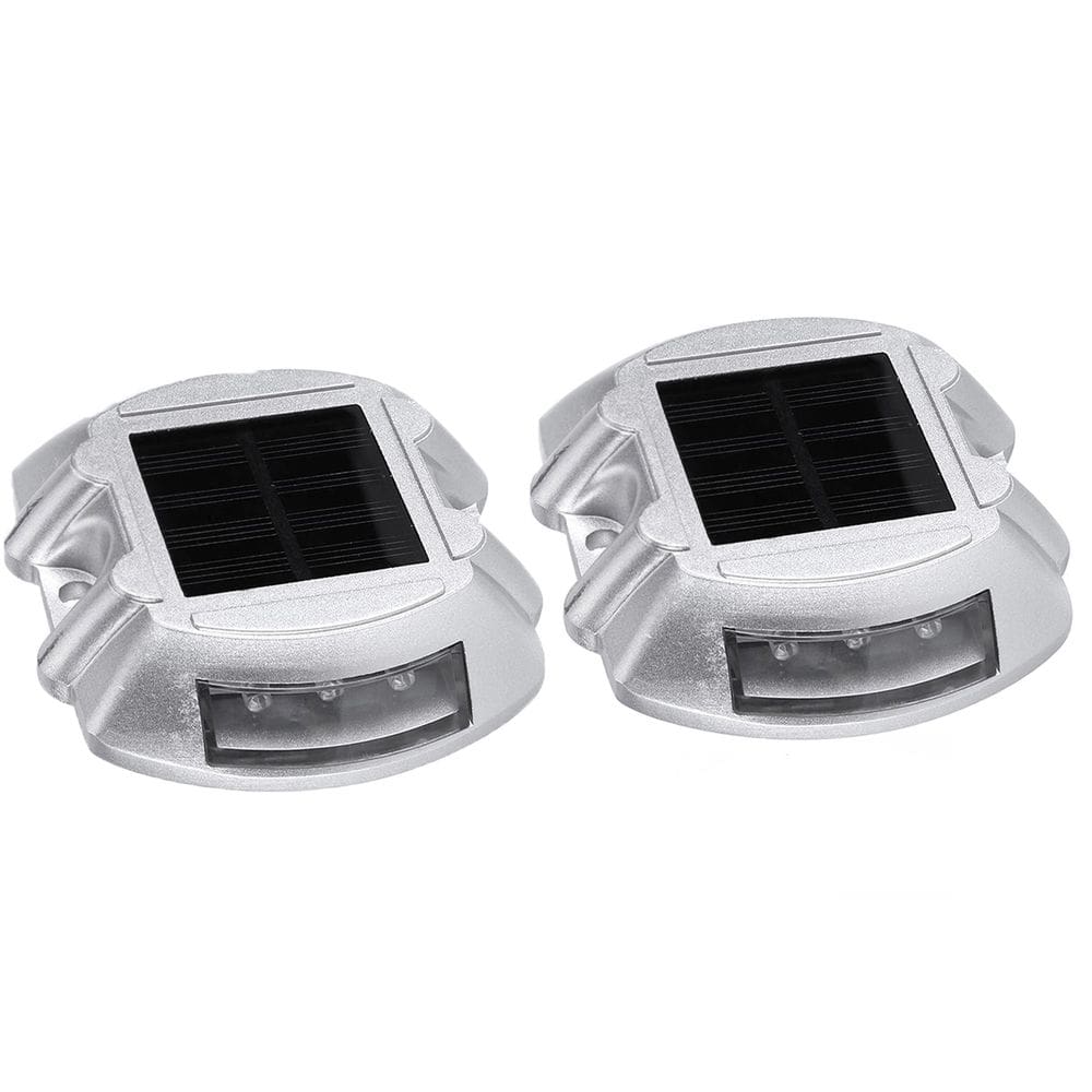 Tacha Solar Sinalizador Viario Kit 2 Uni Olho de Gato Sinalizaçao Estrada Rodovia Obra Transito Pista Segurança Iluminaçao