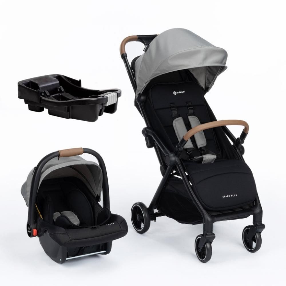 Carrinho Spark Plus com Bebê Conforto e Base Travel System Trio Grey Frost - Safety 1st