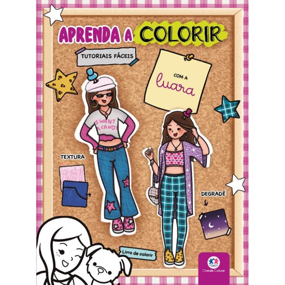 Aprendendo a colorir com a Luara