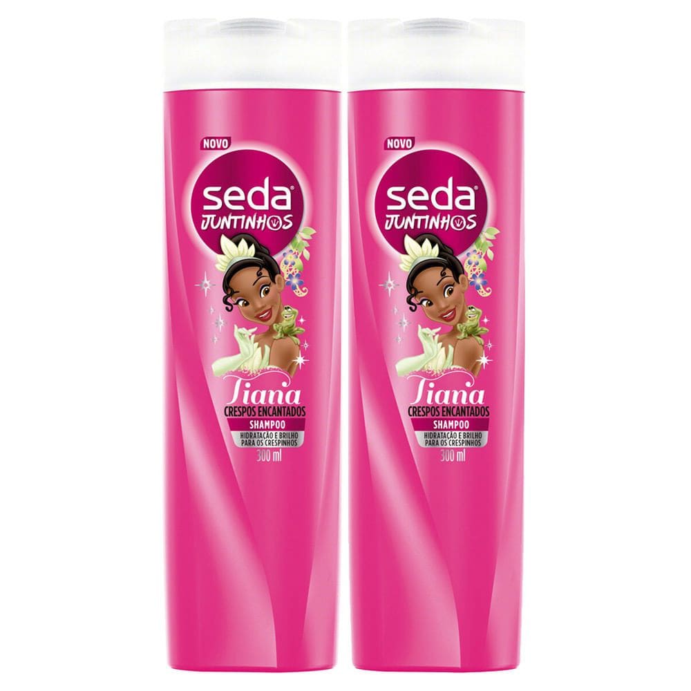 Kit 2 Shampoo Infantil Seda Juntinhos Tiana 300ml